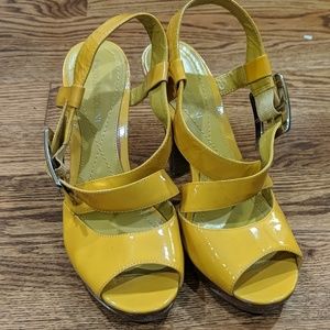 Enzo Angiolini Peep Toe Sandal Heels